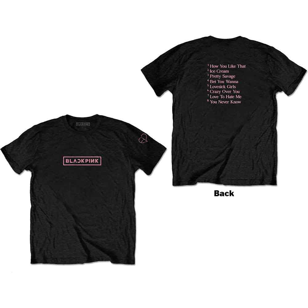 BlackPink - The Album Track list | T-Shirt Black
