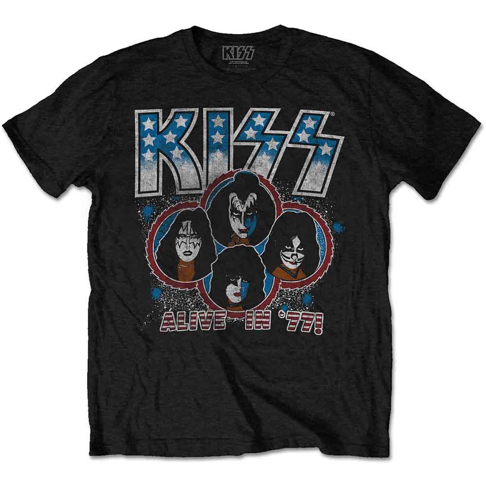 KISS - Alive In '77 | T-Shirt Black