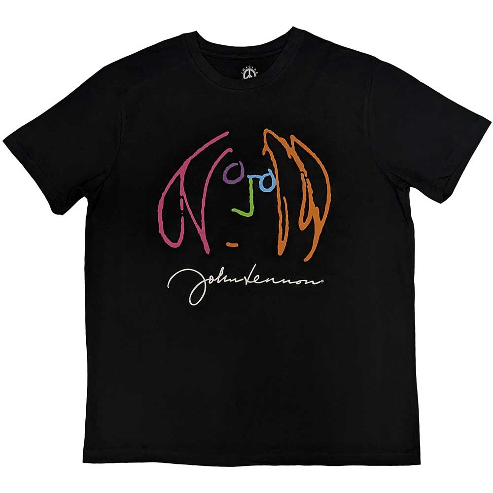John Lennon - Self Portrait Full Colour | T-Shirt Black