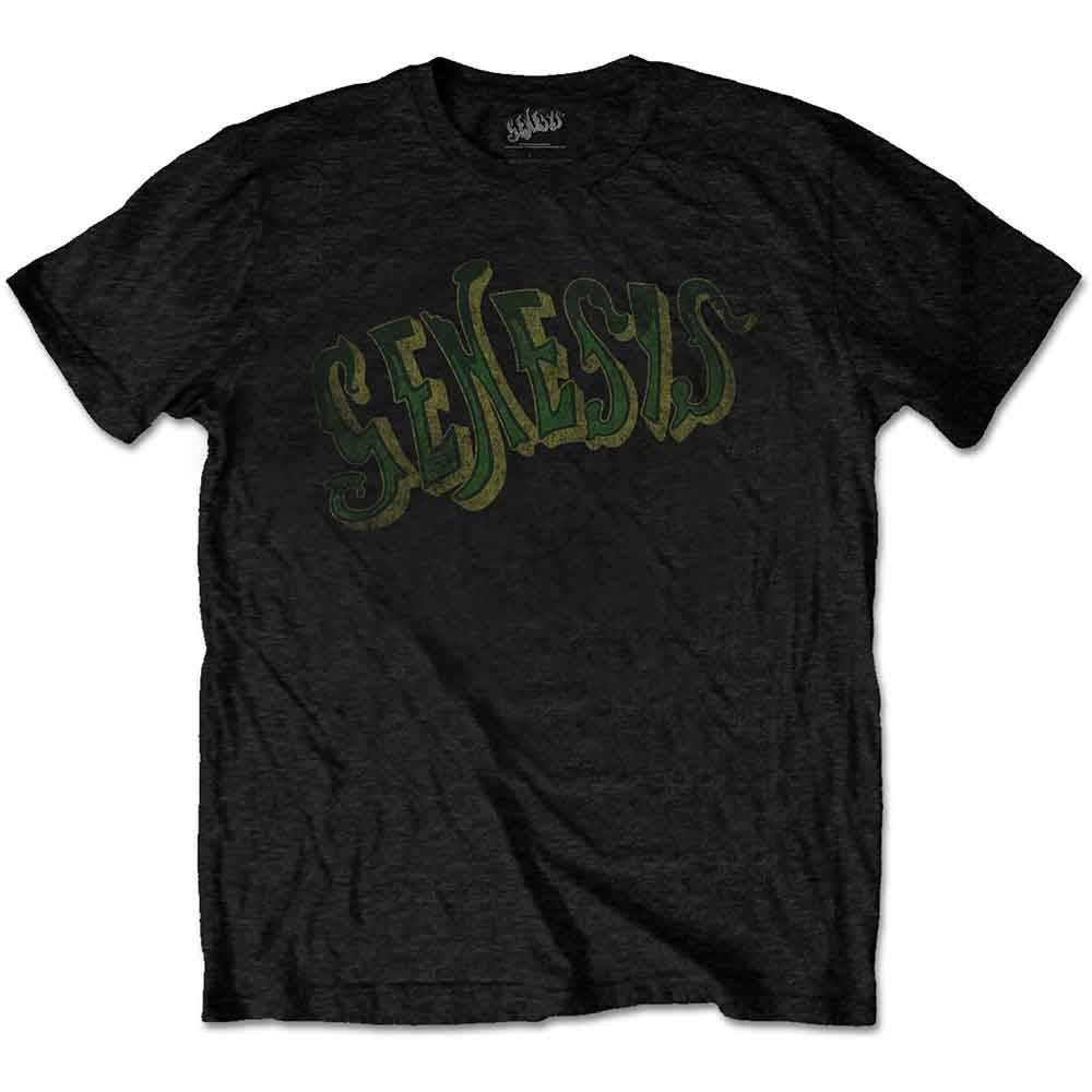 Genesis - Vintage Logo - Green | T-Shirt Black