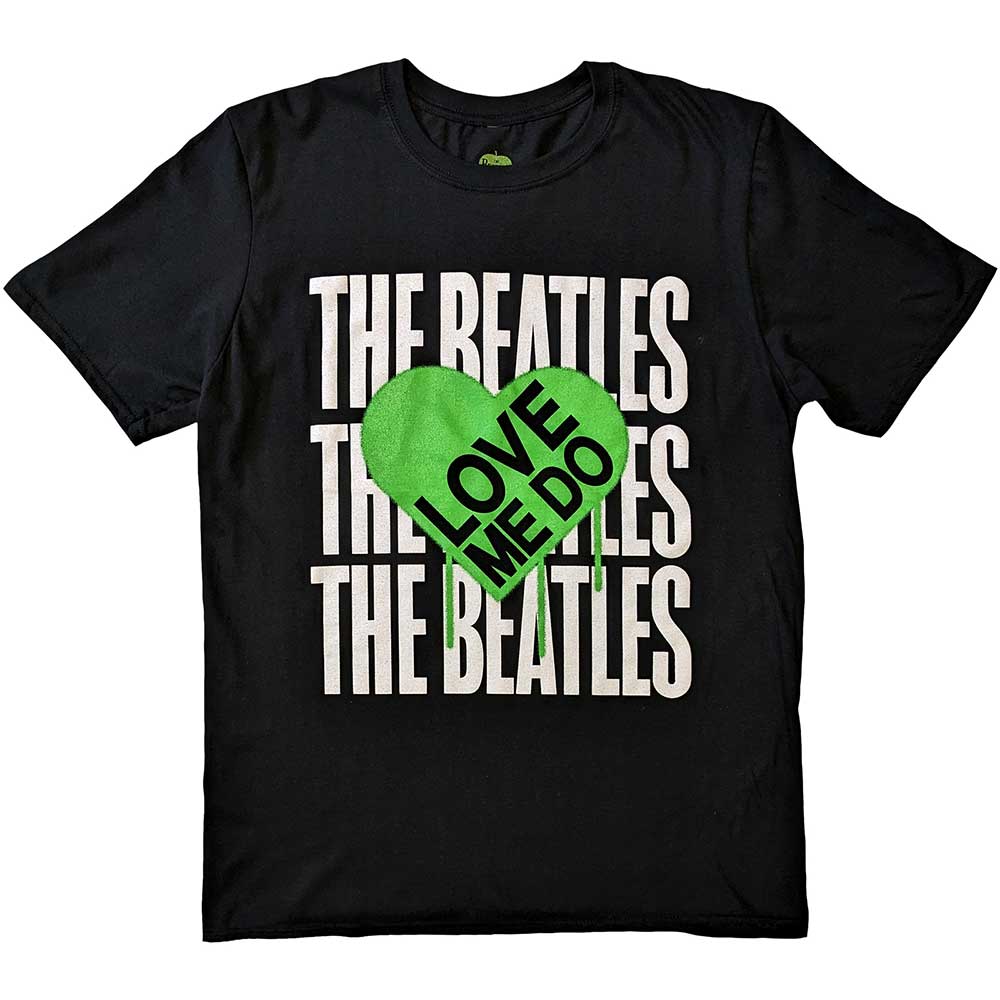The Beatles - Love Me Do Graffiti Heart | T-Shirt Black
