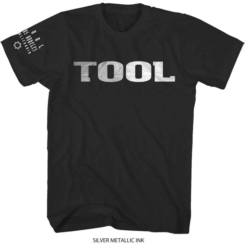 Tool - Metallic Silver Logo | T-Shirt Black