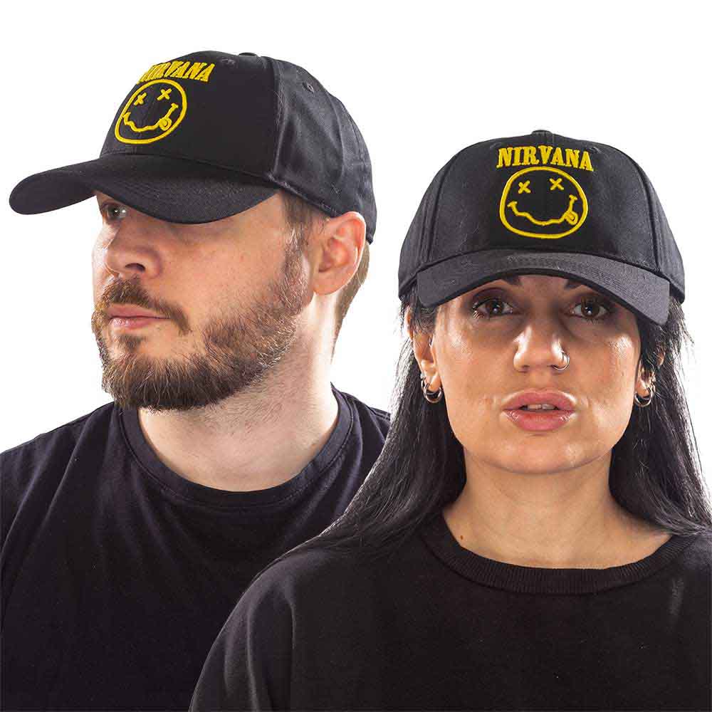Nirvana - Logo & Happy Face | Hat Black