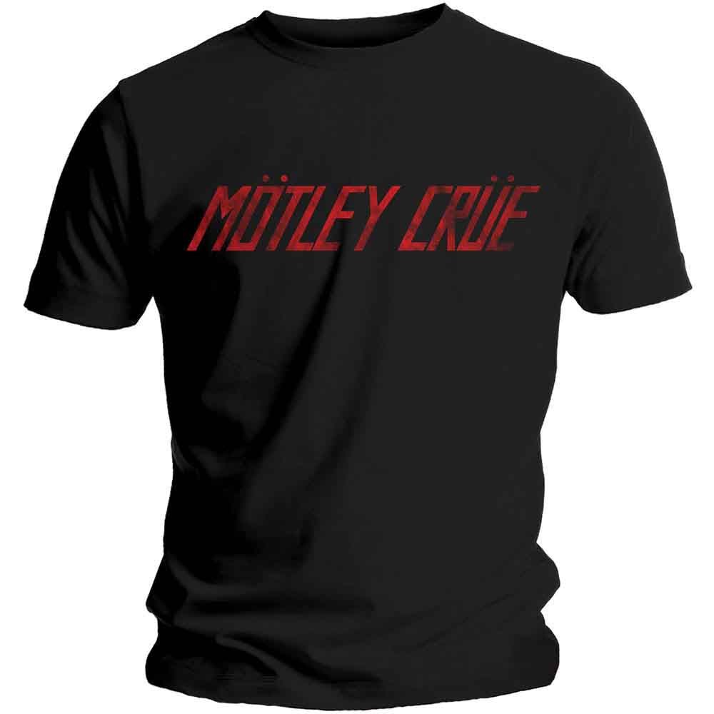 Motley Crue - Distressed Logo | T-Shirt Black