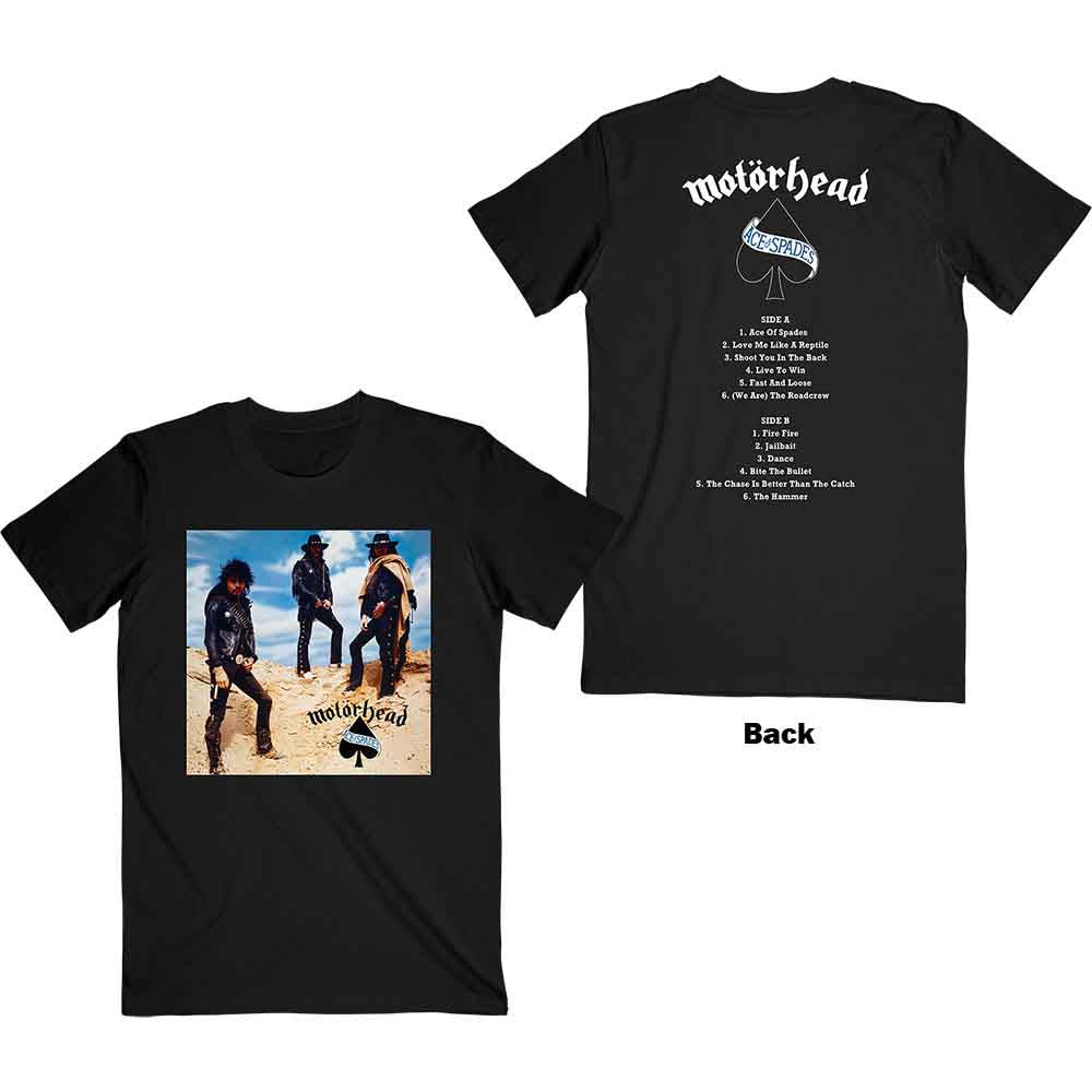 Motorhead - Ace of Spades Track list | T-Shirt Black