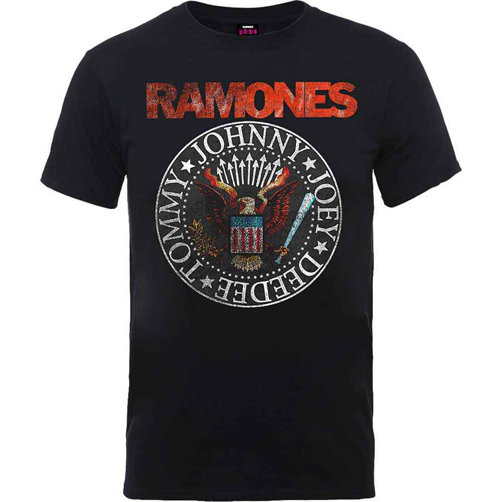 Ramones - Vintage Eagle Seal | T-Shirt Black