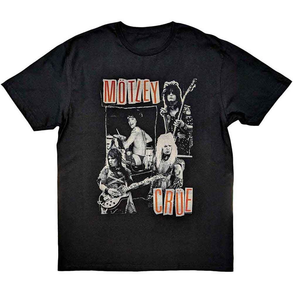 Motley Crue - Vintage Punk Collage | T-Shirt Black