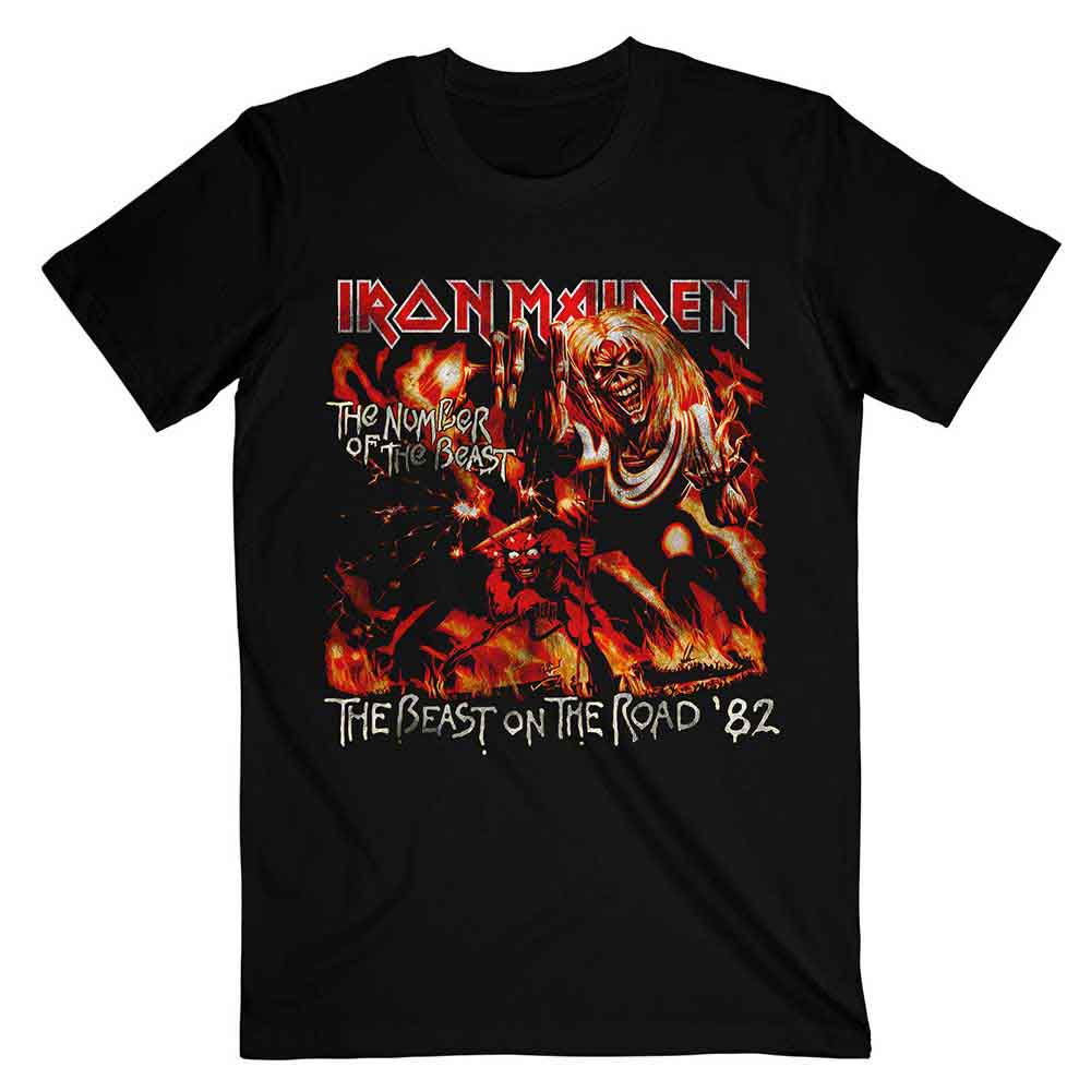 Iron Maiden - Number Of The Beast The Beast On The Road Vintage | T-Shirt Black