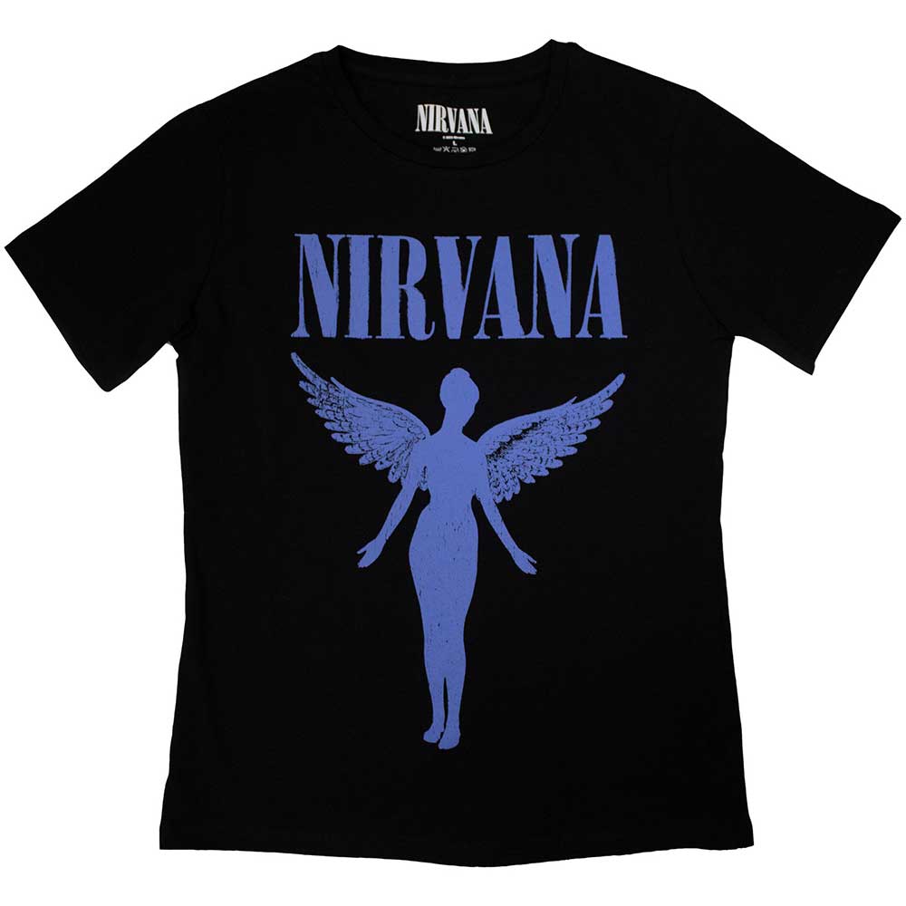Nirvana - Angelic Blue Mono | T-Shirt Black