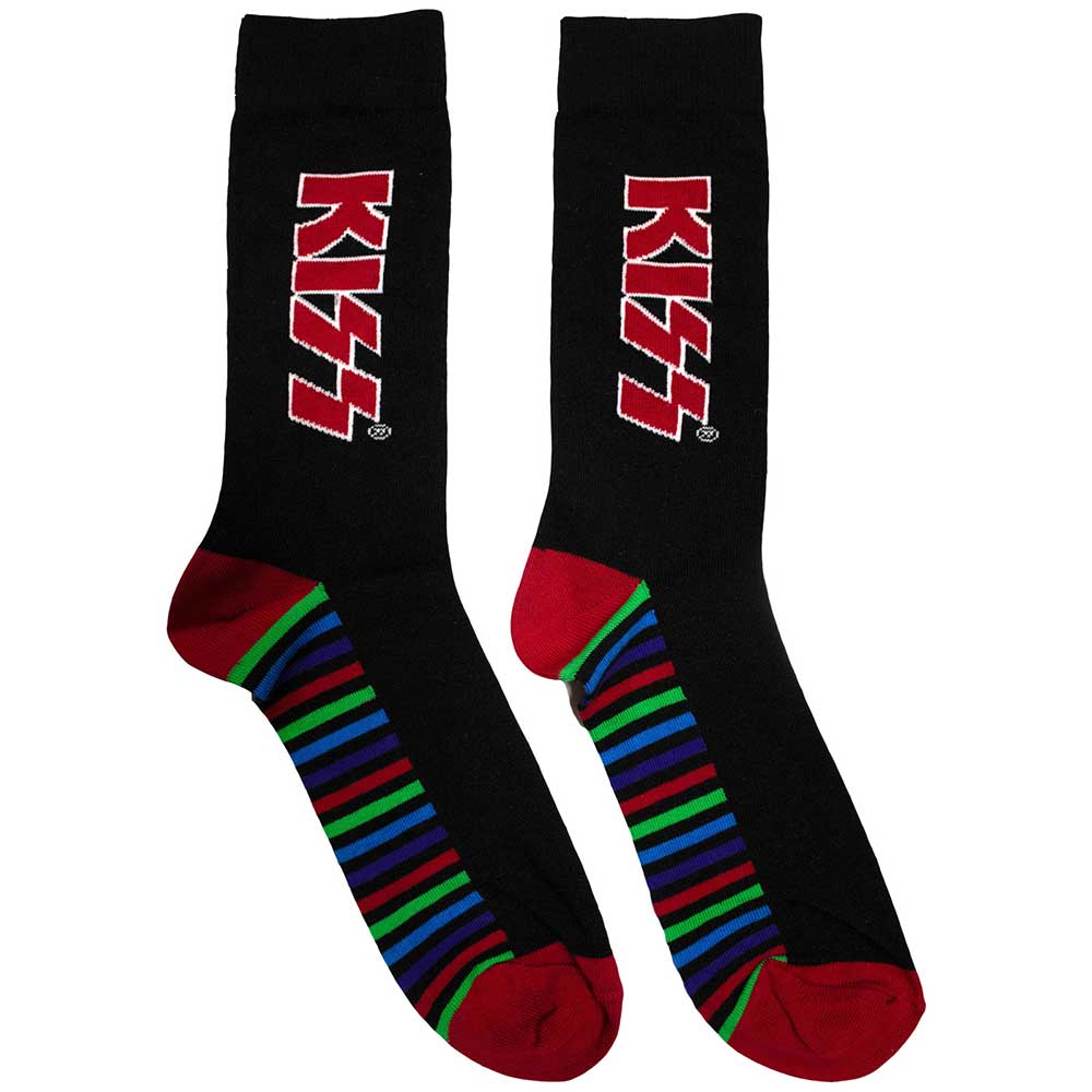 KISS - Red Logo & Stripes | Black