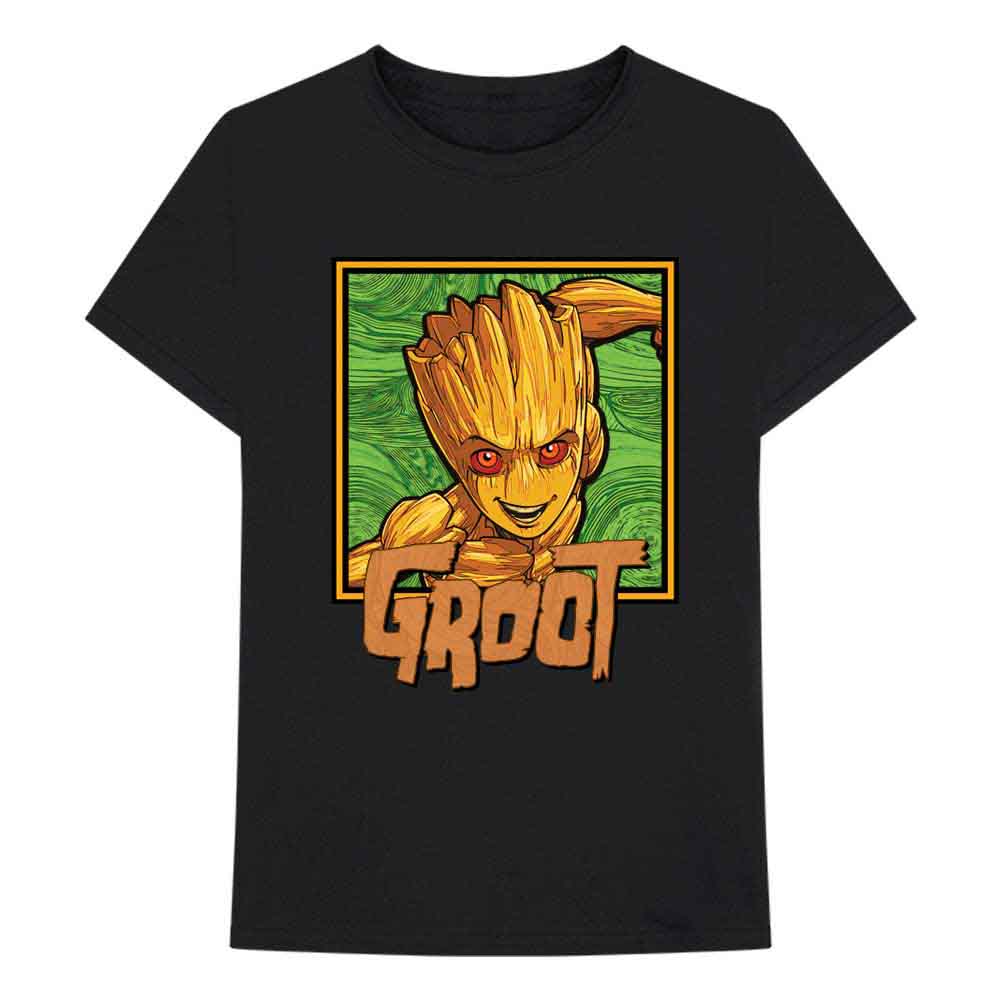 Marvel Comics - I am Groot - Groot Square | T-Shirt Black