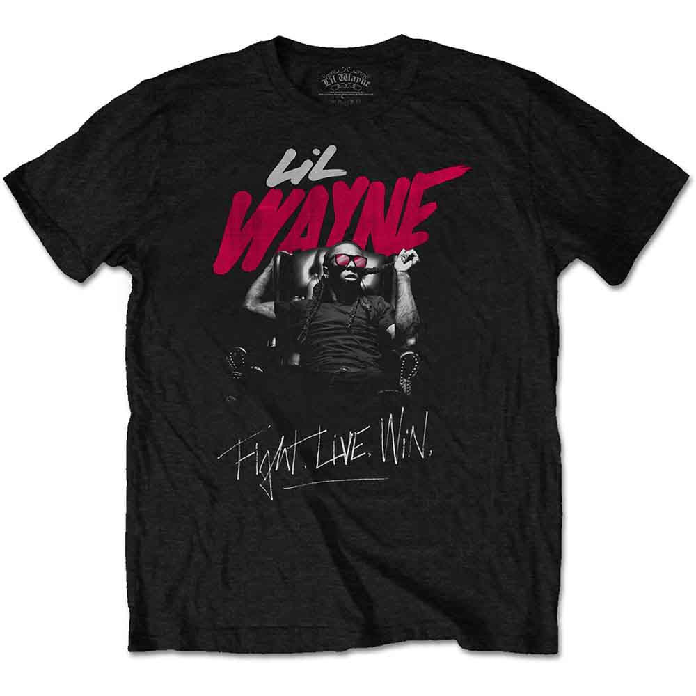 Lil Wayne - Fight, Live, Win | T-Shirt Black