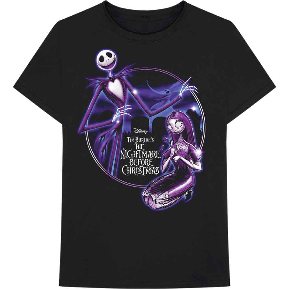 Disney - The Nightmare Before Christmas Purple Graveyard | T-Shirt Black