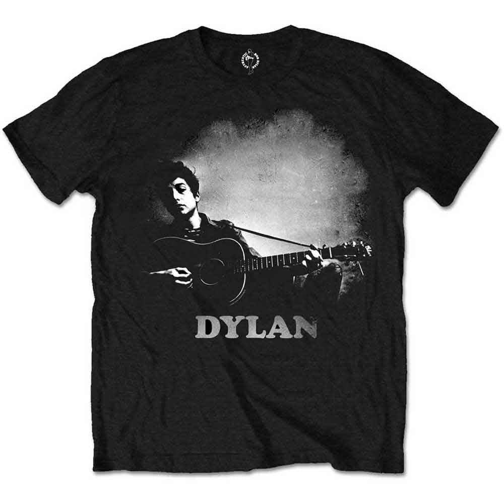 Bob Dylan - Guitar & Logo | T-Shirt Black