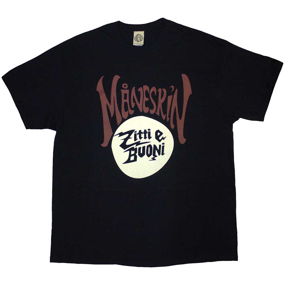 Maneskin - Zitti e Buoni Circle | T-Shirt Black