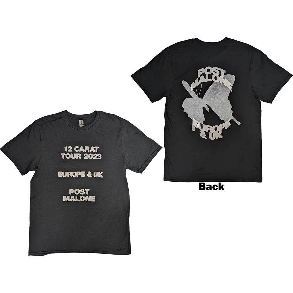 Post Malone - Butterfly Logo 2023 Tour | T-Shirt Black
