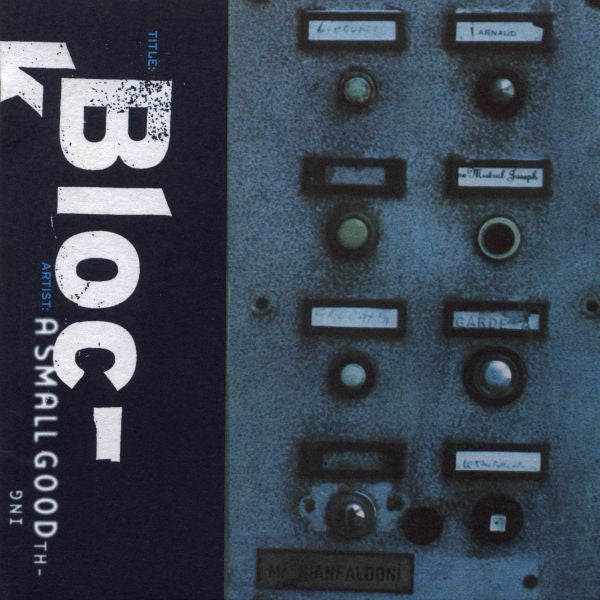 A Small Good Thing - Block | CD