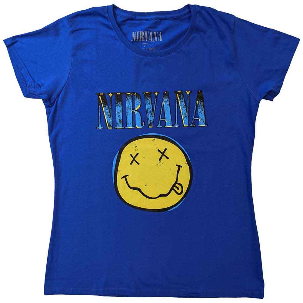 Nirvana - Xerox Happy Face | T-Shirt Blue