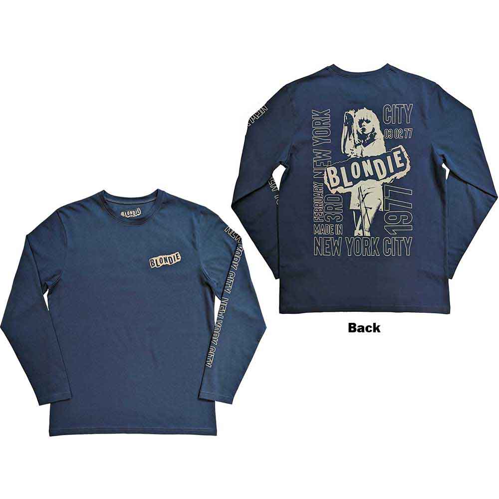 Blondie - NYC '77 | T-Shirt Blue