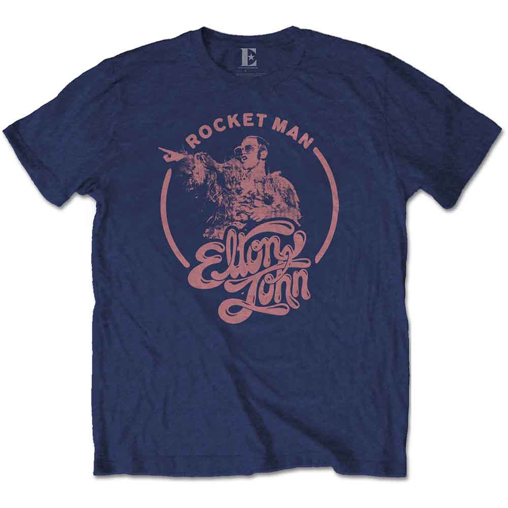 Elton John - Rocketman Circle Point | T-Shirt Blue