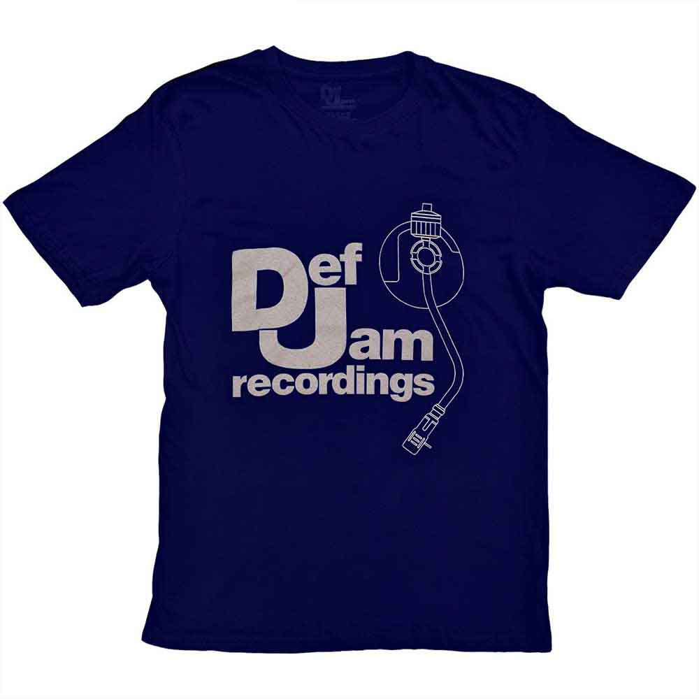 Def Jam Recordings - Logo & Stylus | T-Shirt Blue