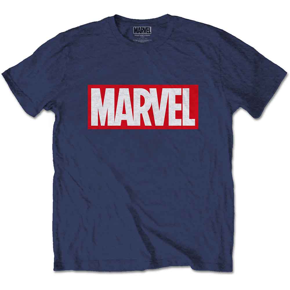 Marvel Comics - Marvel Box Logo | T-Shirt Blue