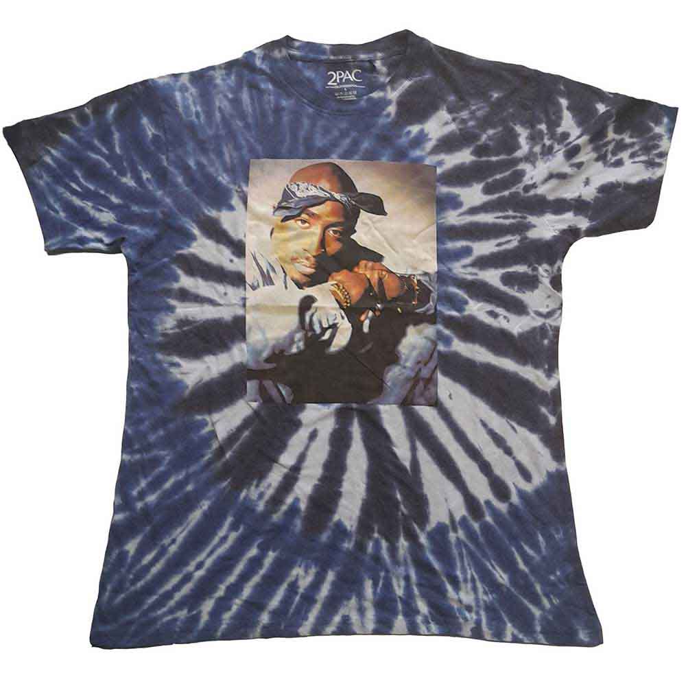 Tupac - Photo Swirl | T-Shirt Blue