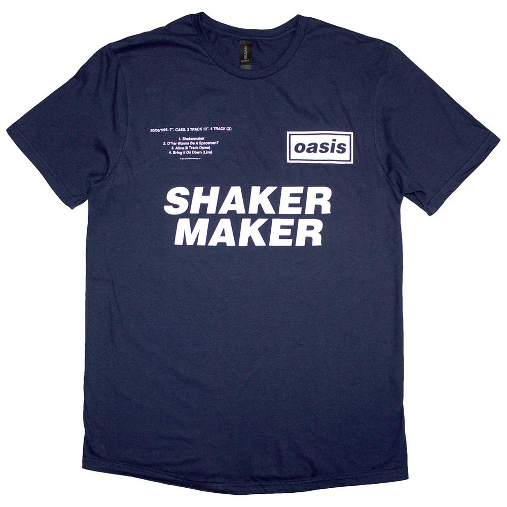 Oasis - Shakermaker Tracklisting | Blue