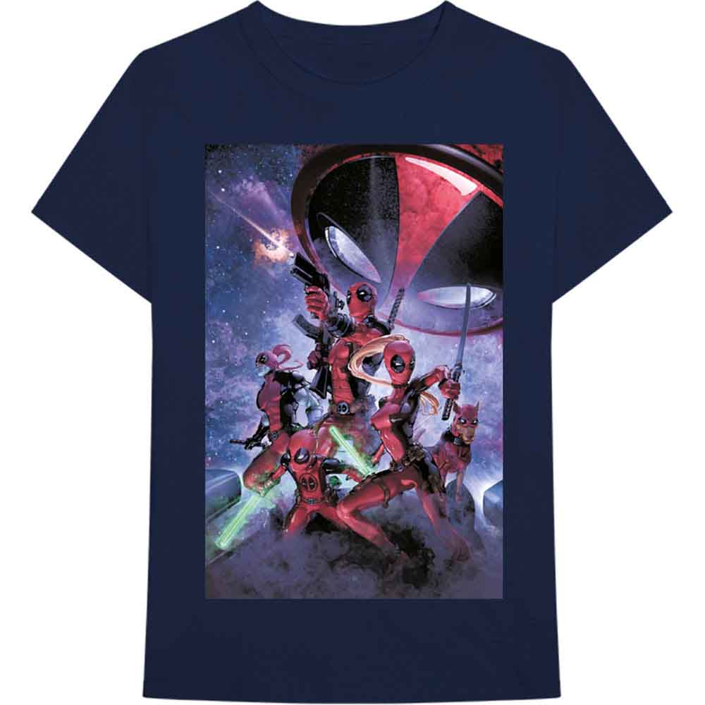 Marvel Comics - Deadpool Family | T-Shirt Blue