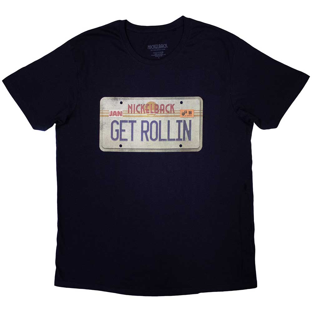 Nickelback - License Plate | T-Shirt Blue