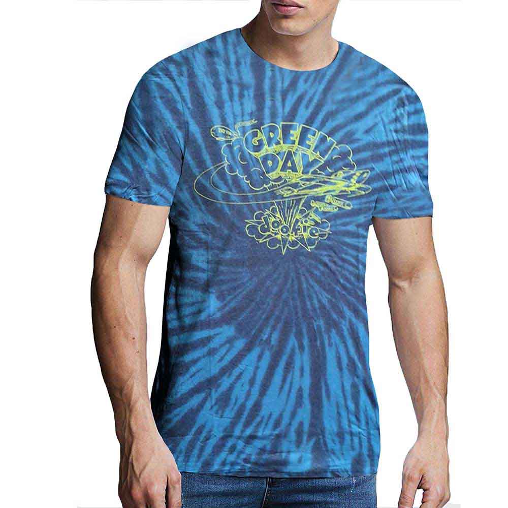 Green Day - Dookie Line Art | T-Shirt Blue