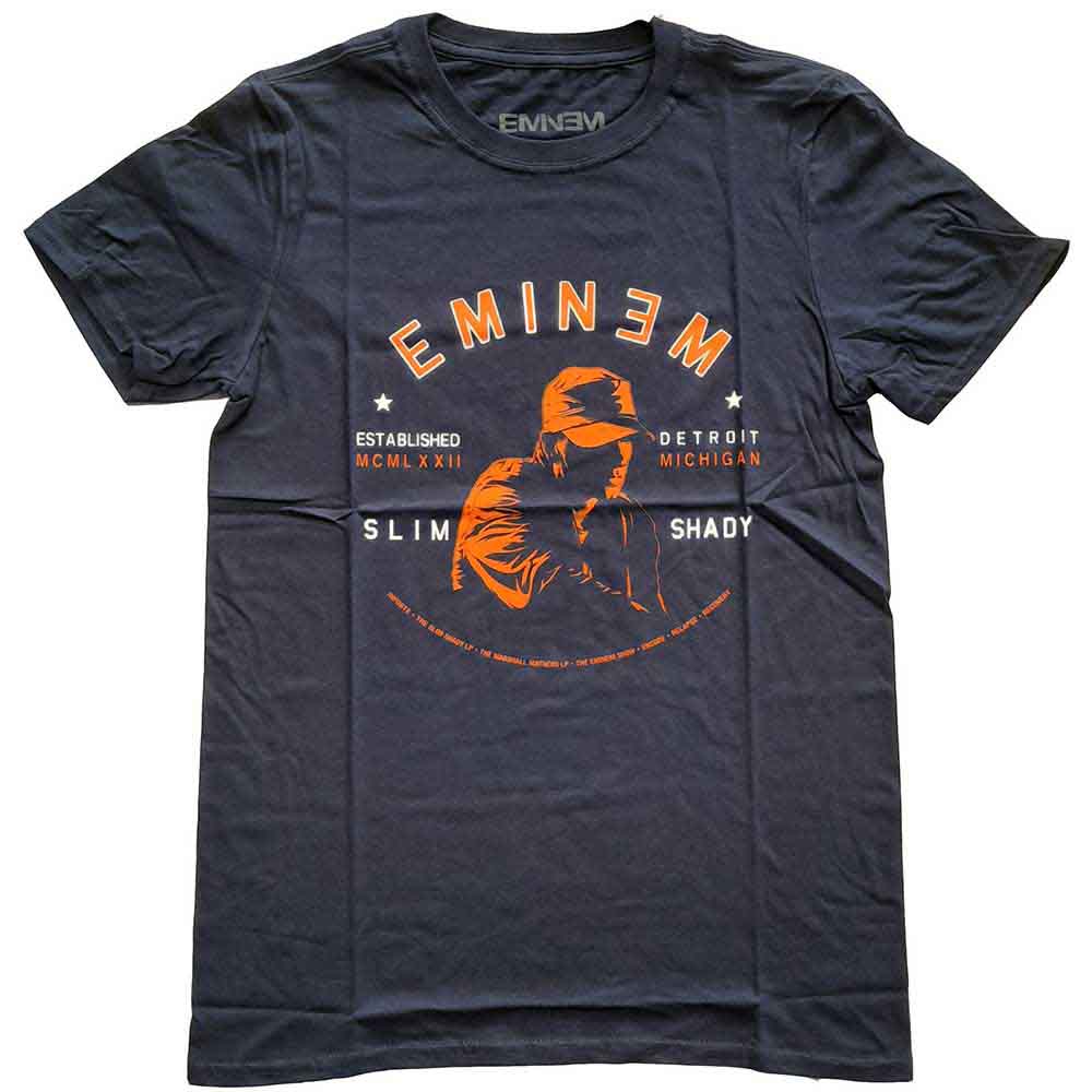 Eminem - Detroit Portrait | T-Shirt Blue