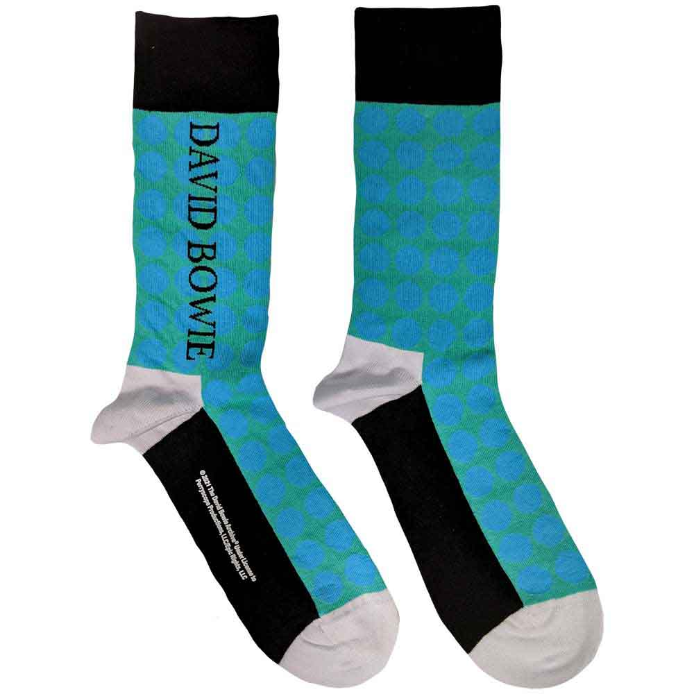 David Bowie - Circles Pattern | Socks Blue