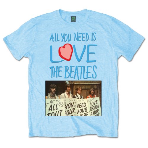 The Beatles - All you need is love Play Cards | T-Shirt Blue