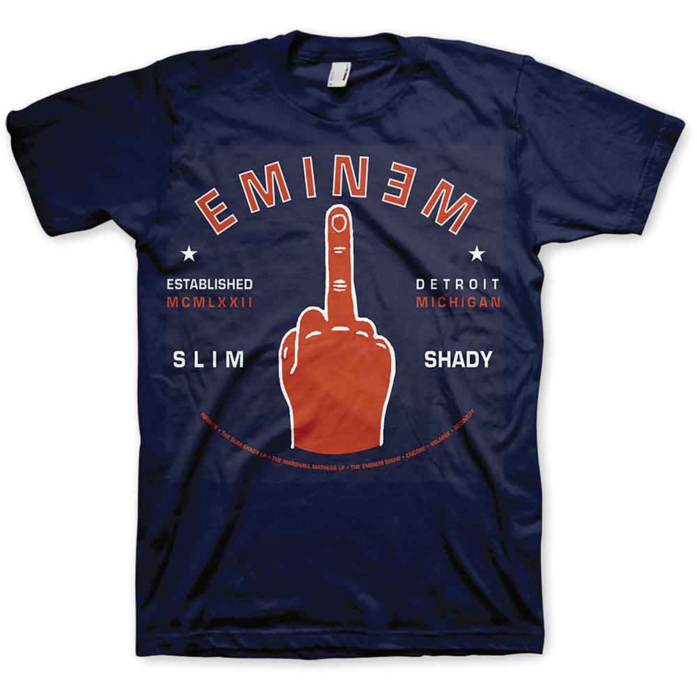 Eminem - Detroit Finger | T-Shirt Blue