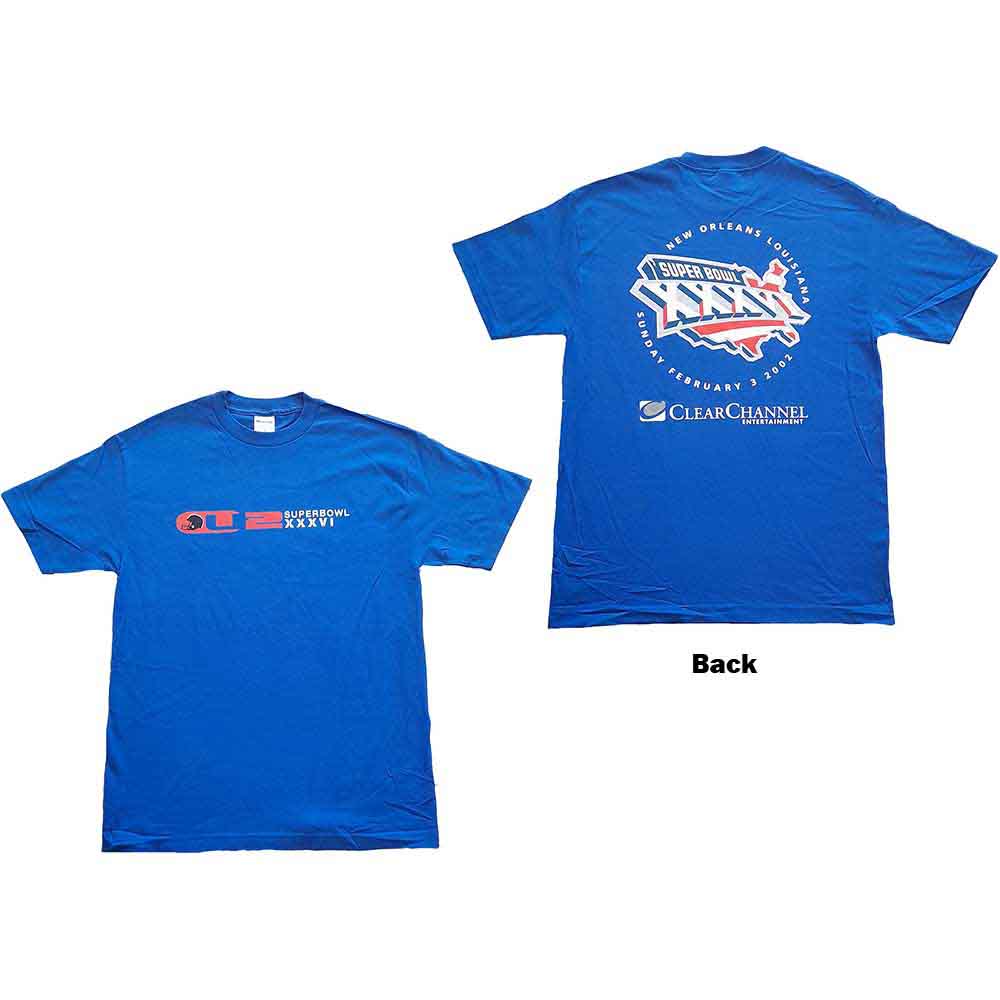 U2 - Superbowl XXXVI | T-Shirt Blue