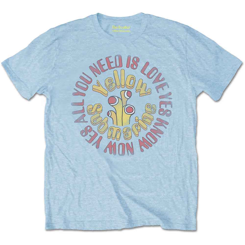 The Beatles - Yellow Submarine AYNIL Circle Vintage | T-Shirt Blue