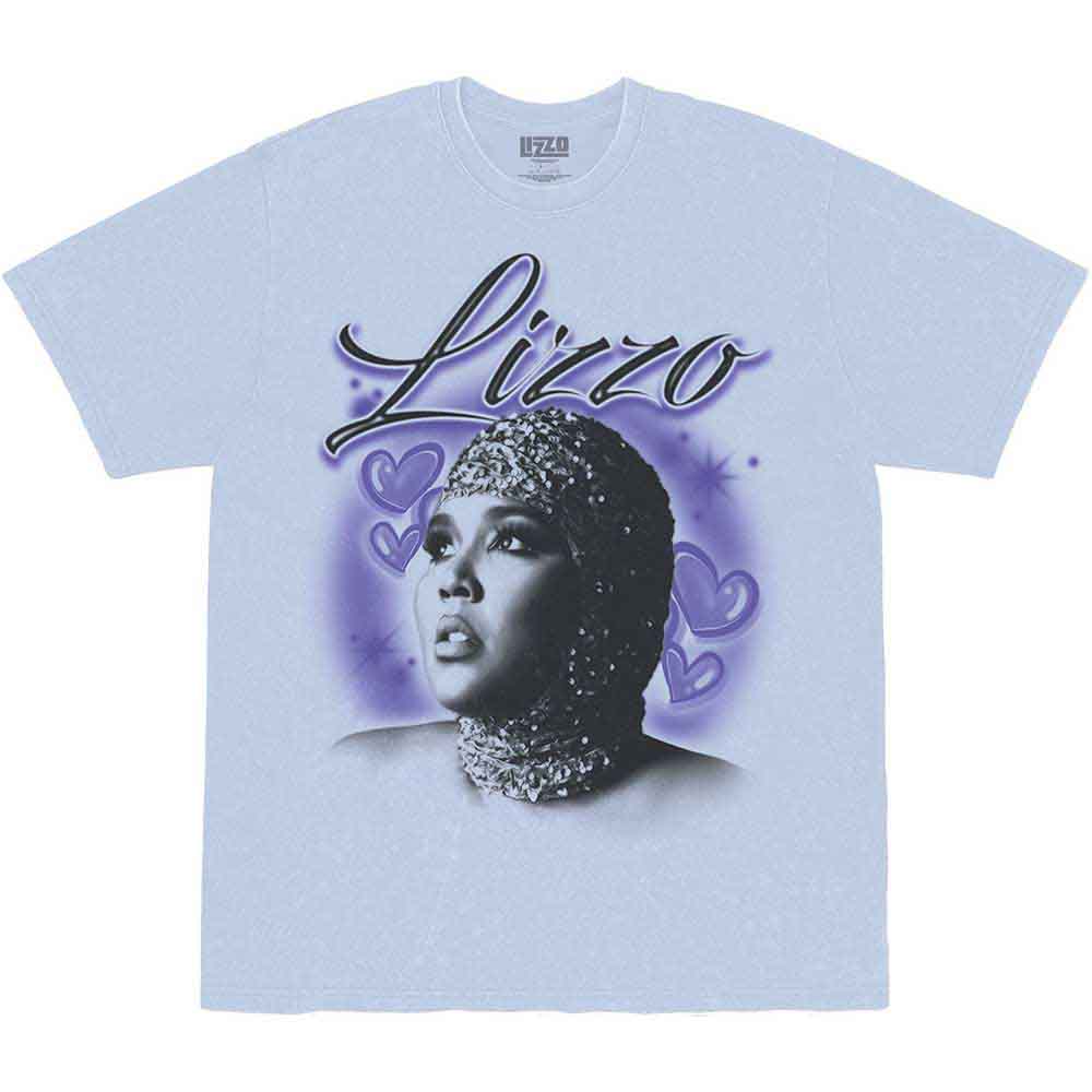 Lizzo - Special Hearts Airbrush | T-Shirt Blue