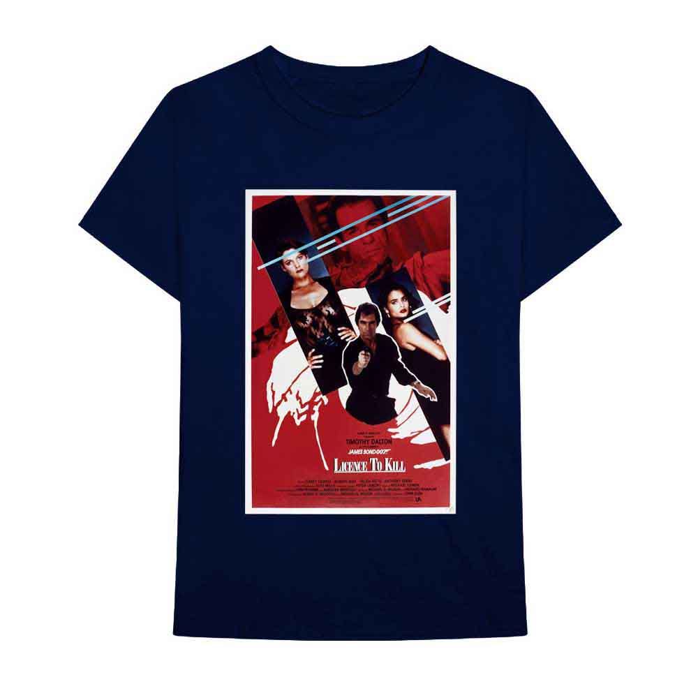 James Bond 007 - Licence To Kill Poster | T-Shirt Blue