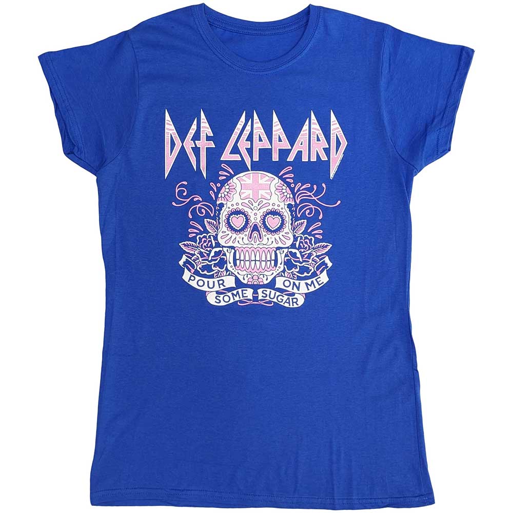 Def Leppard - Pour Some Sugar On Me Skull Tour 2019 | T-Shirt Blue