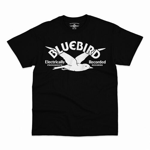 Bluebird Records - Bluebird Records - Logo - Heavy Cotton Unisex T-Shirt - Large Black | Apparel