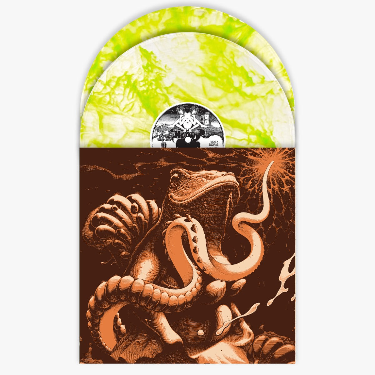 Boris | Amplifier Worship: 25th Anniversary (Indie Exclusive, "Lime Green Swirl" Colored Vinyl) (2 Lp) | Vinyl