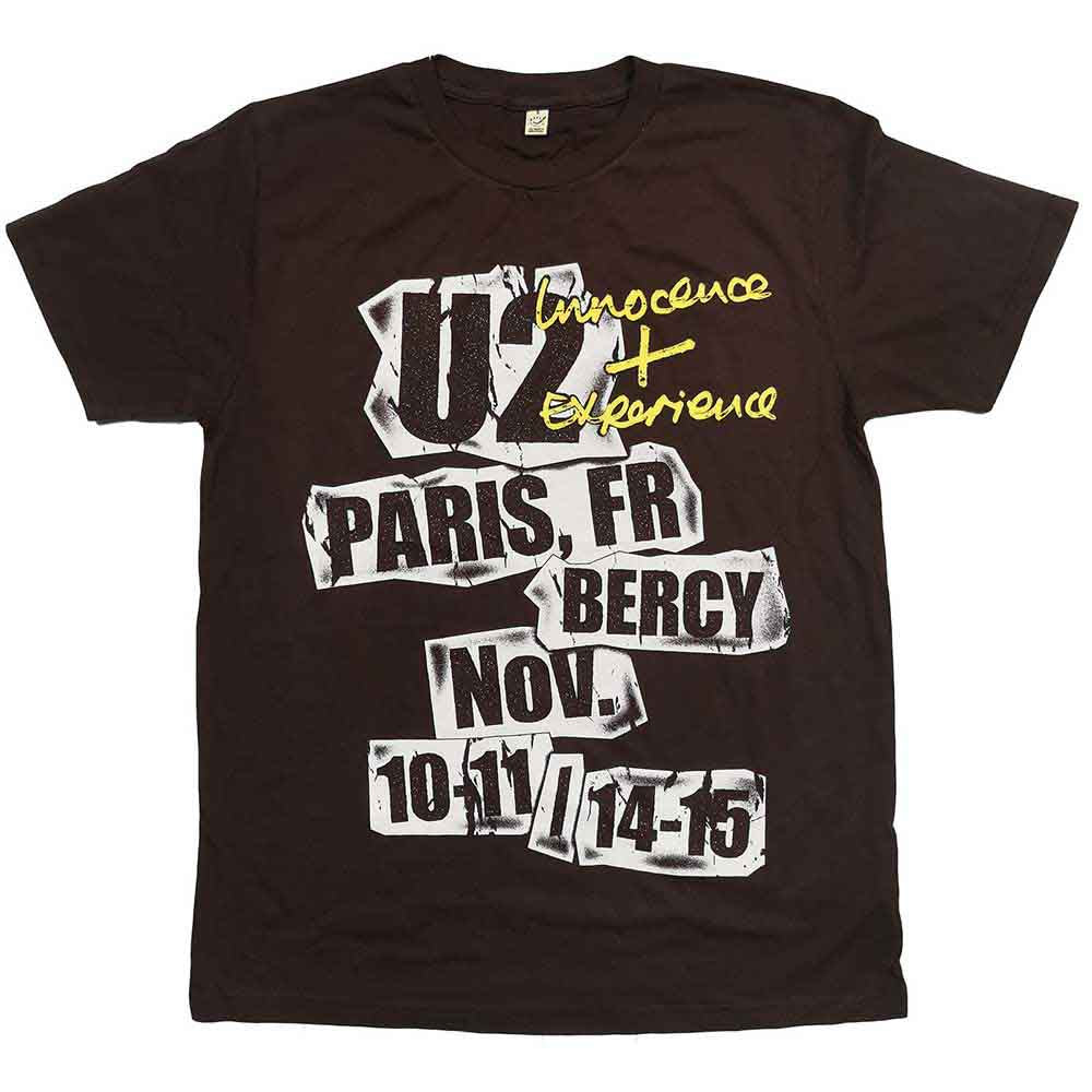 U2 - I+E Paris Event 2015 | T-Shirt Brown