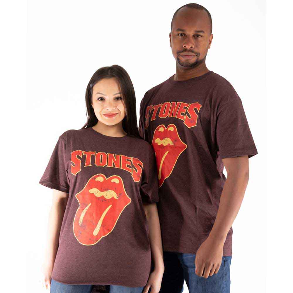 The Rolling Stones - Gothic Text | T-Shirt Brown