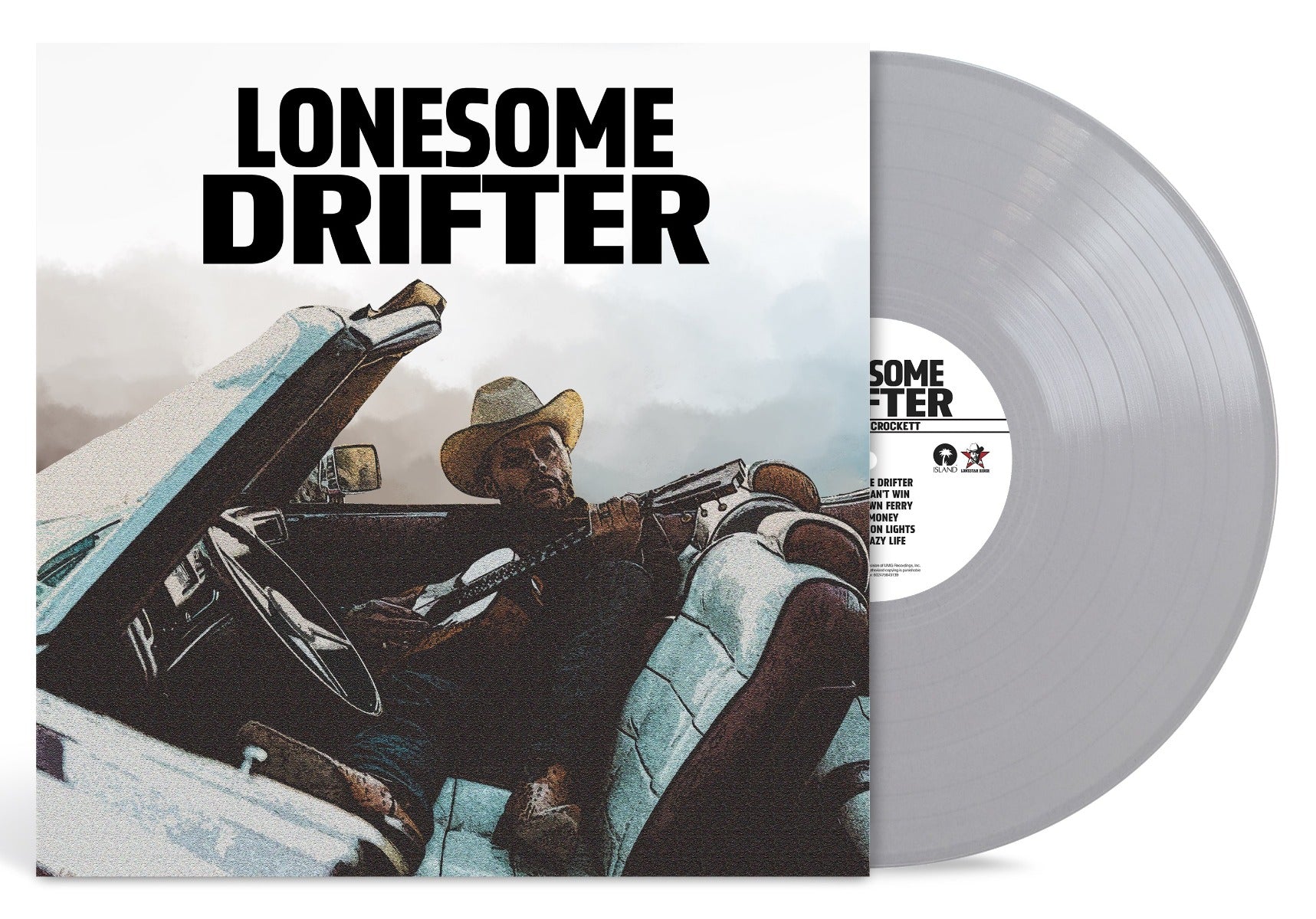 Charley Crockett - Lonesome Drifter (Indie Exclusive, Limited Edition, Silver Colored Vinyl, Alternate Cover) | Vinyl
