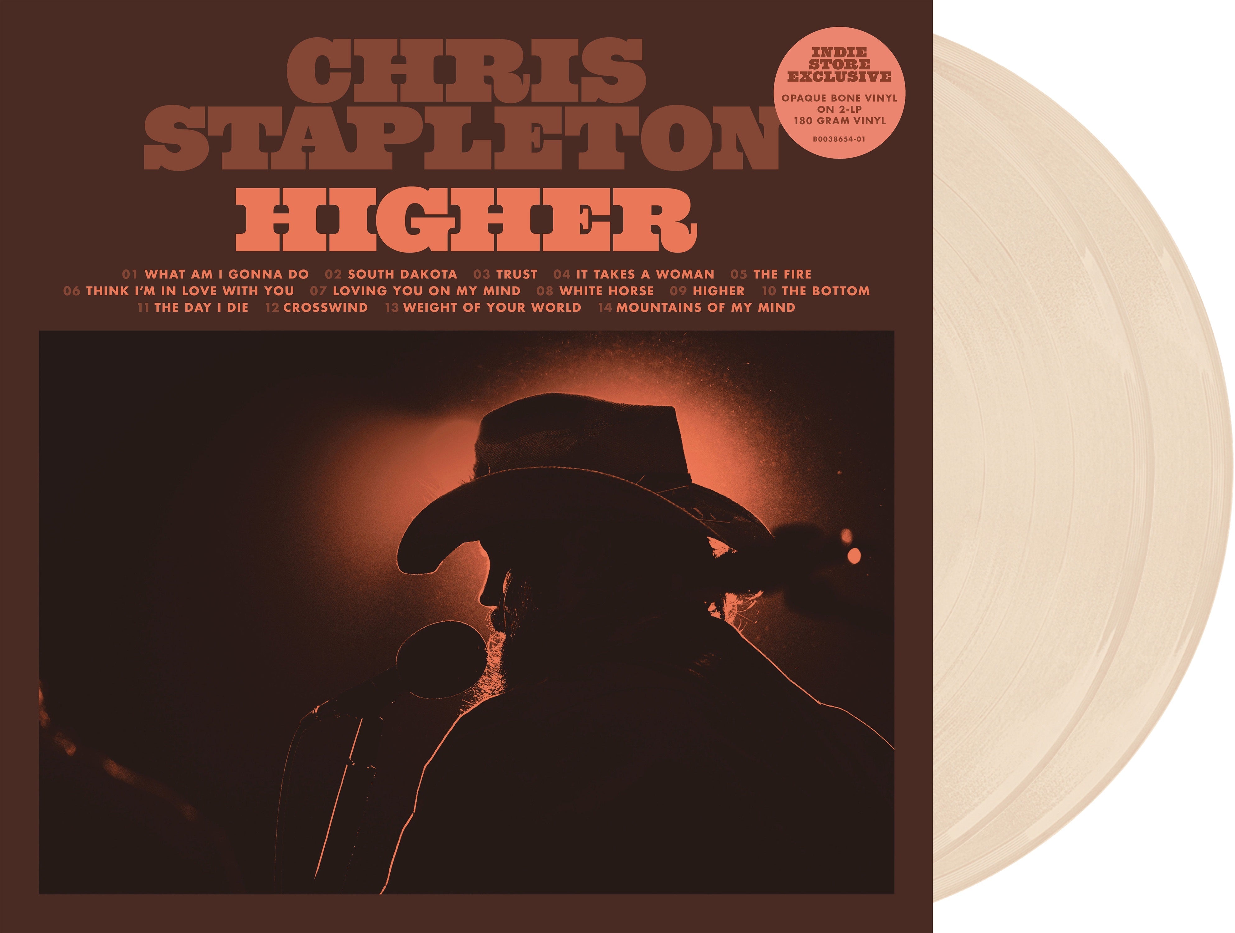 Chris Stapleton - Higher (Indie Exclusive, Opaque Bone Colored Vinyl) (2 Lp's) | Vinyl
