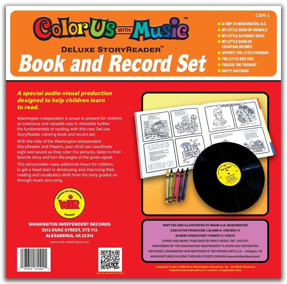 Color Us with Music | Color Us with Music DeLuxe StoryReader Coloring Book and Record Set | Vinyl