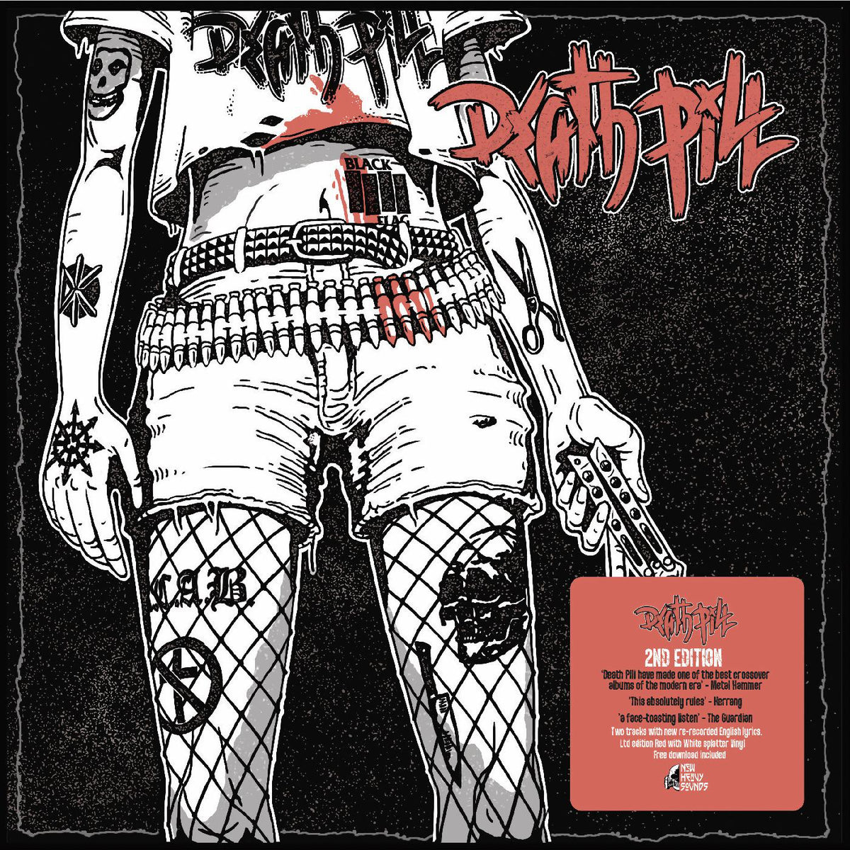 Death Pill - Death Pill (2nd Edition) (DELUXE EDITION, TRANSPARENT RED WITH WHITE SPLATTER VINYL) | Vinyl