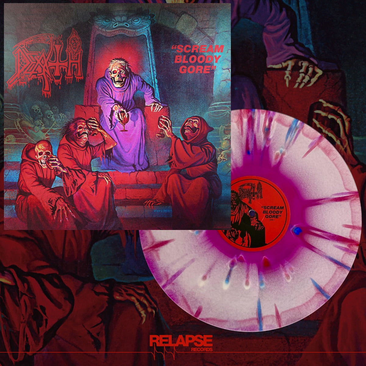 Death - Scream Bloody Gore (Colored Vinyl, Violet, White, Red, Splatte