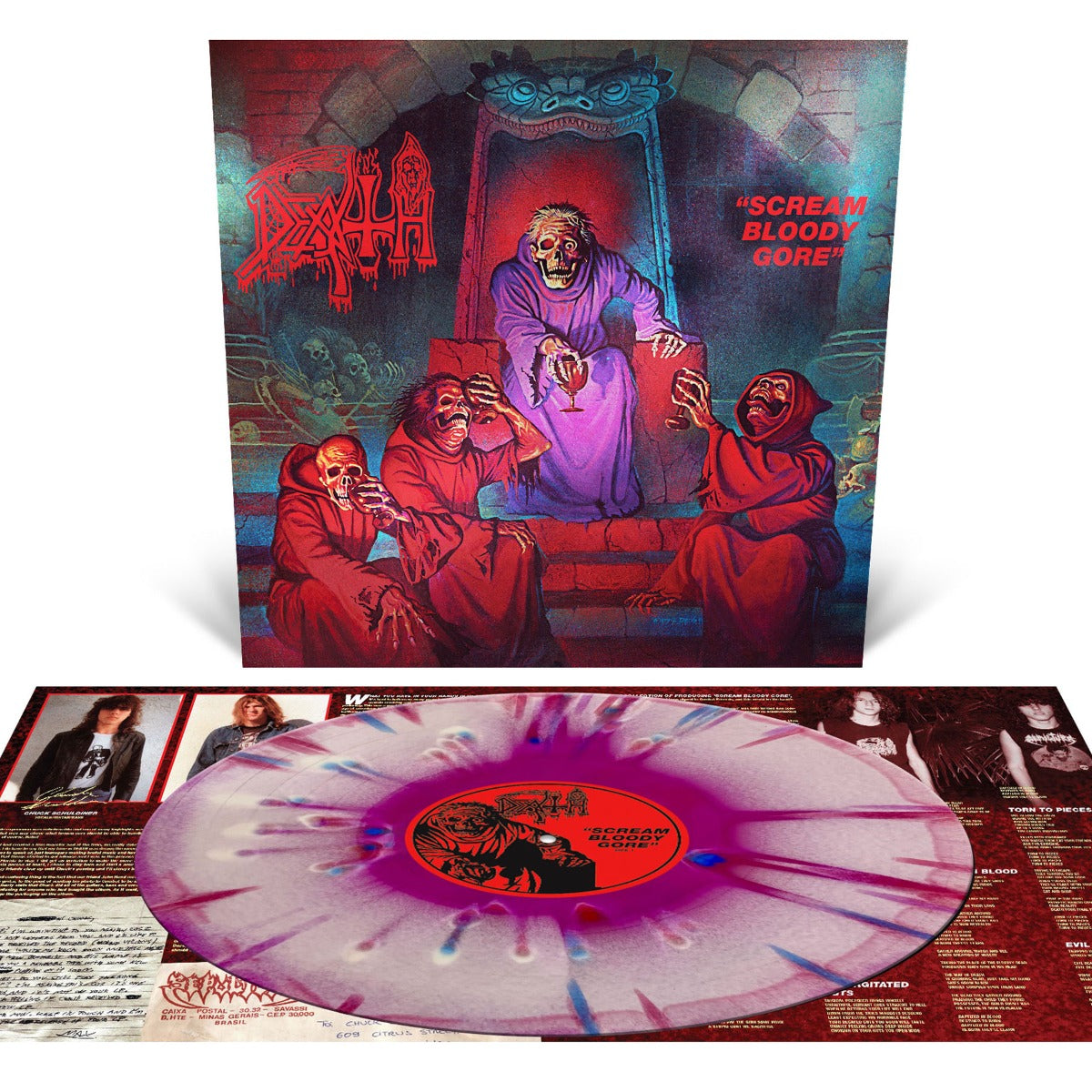 Death | Scream Bloody Gore (Colored Vinyl, Violet, White, Red, Splatter) | Vinyl - 0